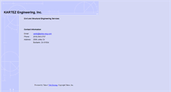Desktop Screenshot of kartez-eng.com