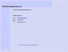 Tablet Screenshot of kartez-eng.com
